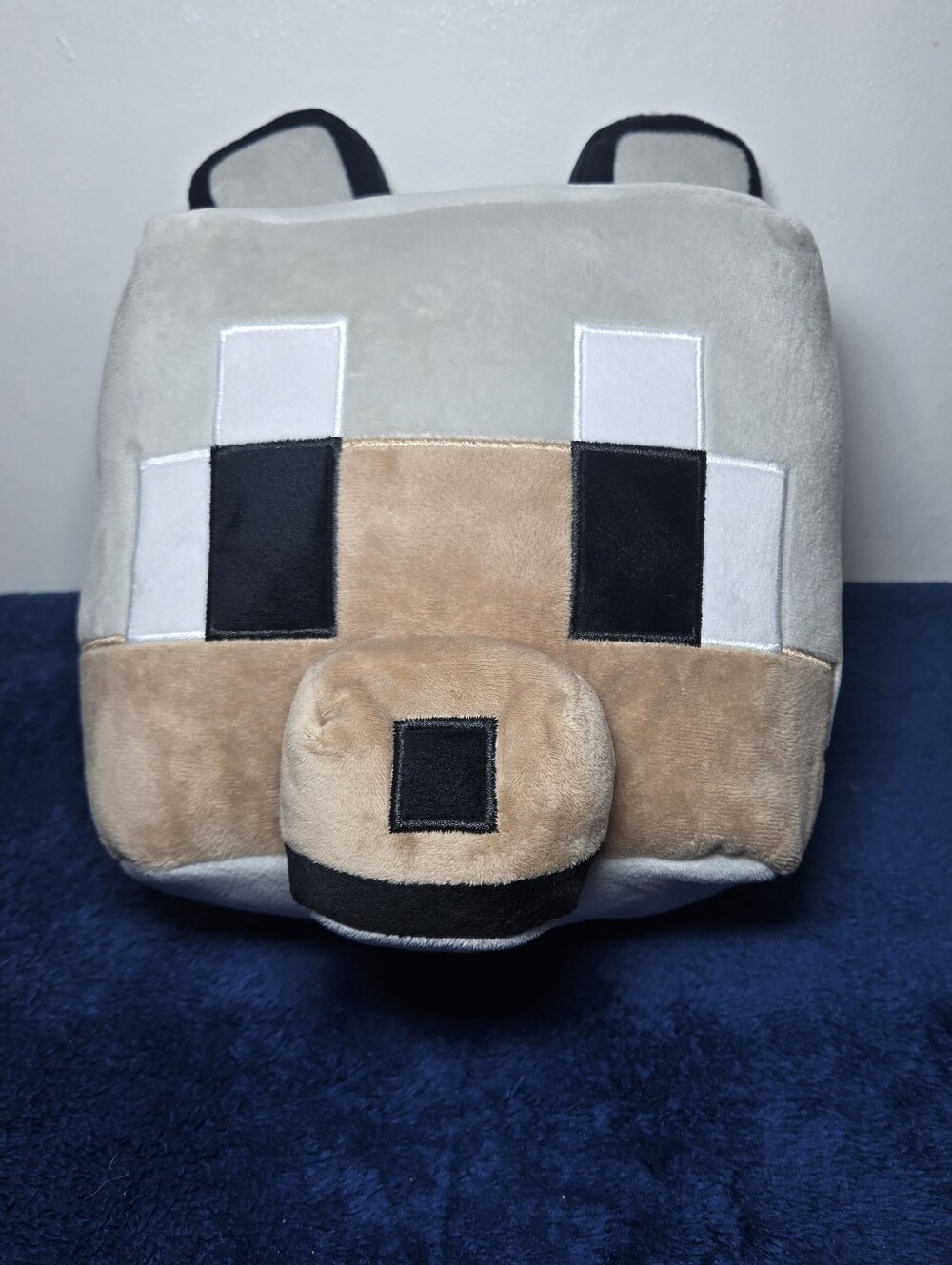 Minecraft Gray Wolf Plush Backpack Official Mojang Game Plush